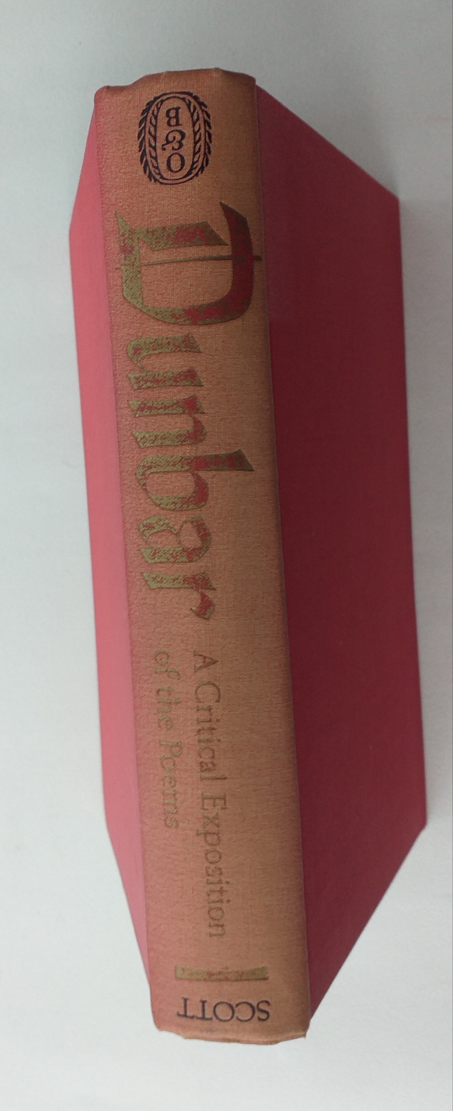Dunbar. A Critical exposition of the Poems