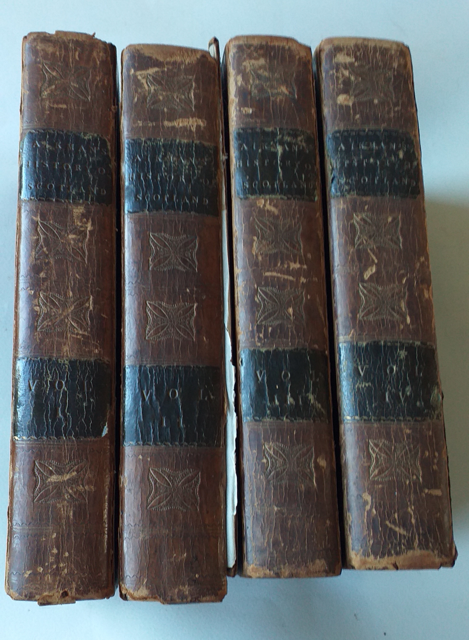 The History of Scotland translated from the latin of George Buchanan; with notes and a continuation to the union in the reign of Queen Anne. Volumes 1 -4