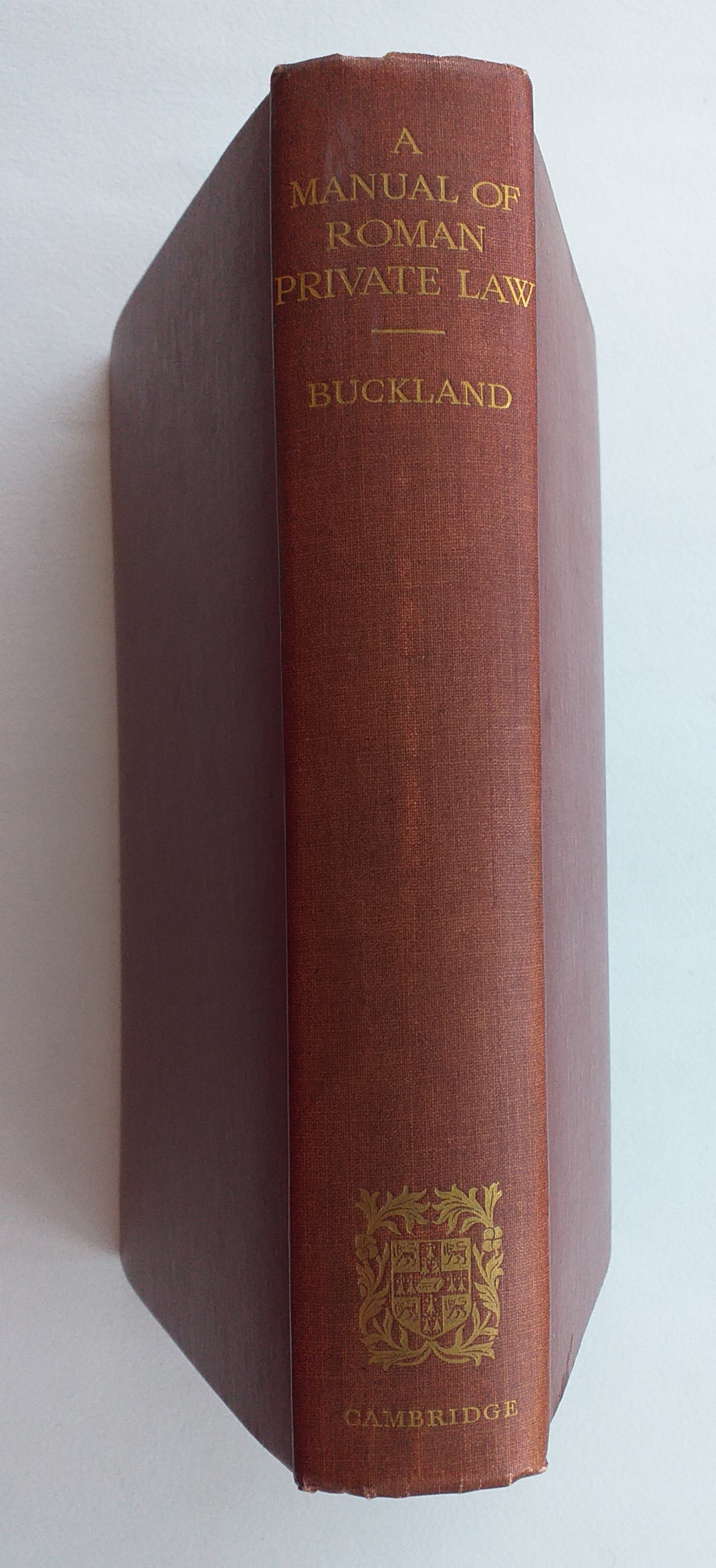 A Manual of Roman Private Law